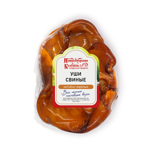 Уши свиные в/к мясной продукт